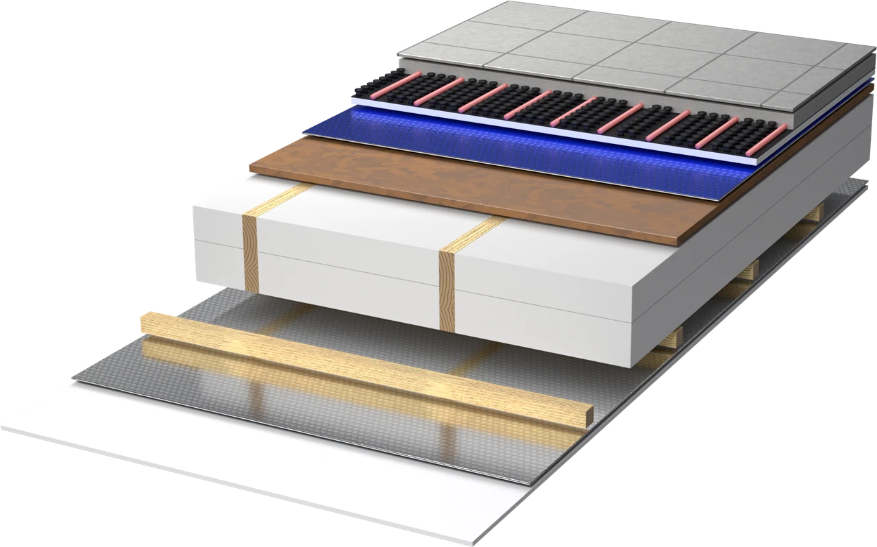 Rendu de l'application : Isolation du plancher entre étages