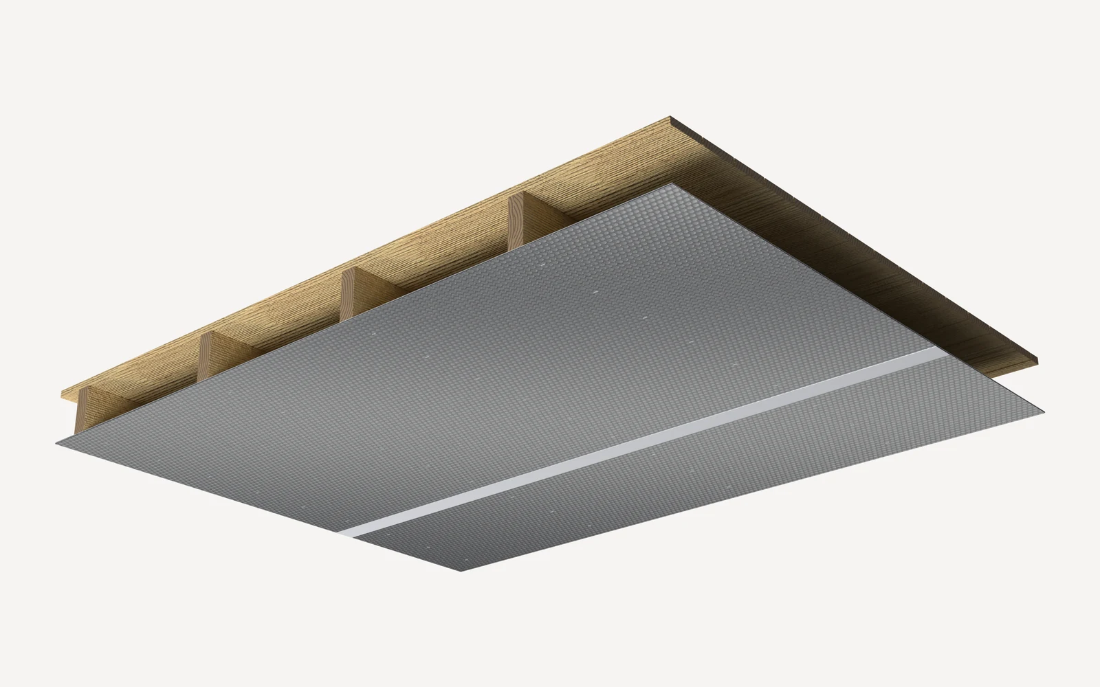 Rendering of the application: Simple insulation, attic roof structure