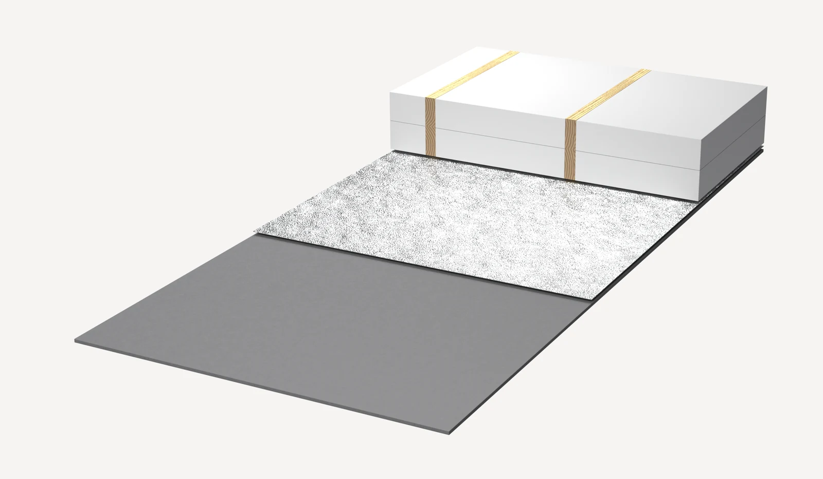 Pose, étape 3 : la fibre d'isolation thermique wolle